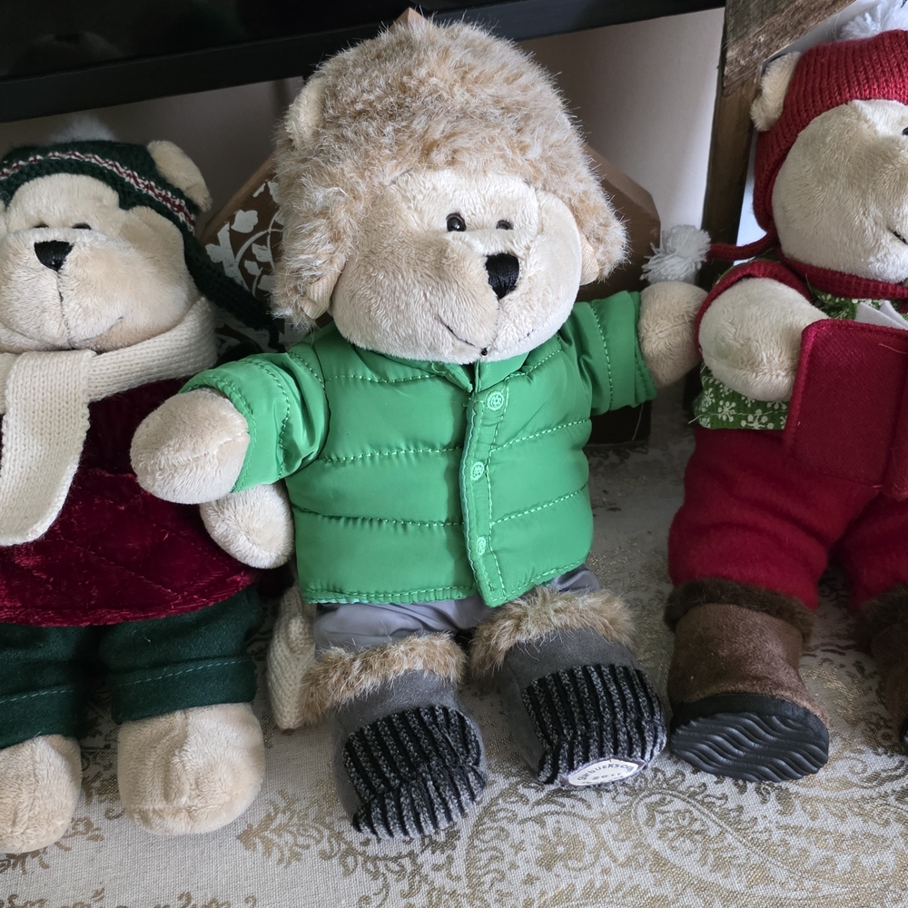 Starbucks Green and Cream Stuffed Animals Collection